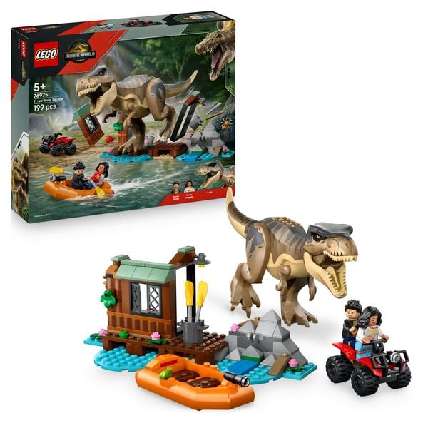 LEGO Jurassic World 76975 Flucht vor dem T.Rex, Dinosaurier Spielzeug