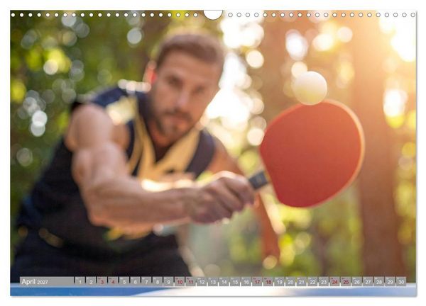 Produktbild: Tischtennis Dynamik (Wandkalender 2027 DIN A3 quer), CALVENDO Monatskalender