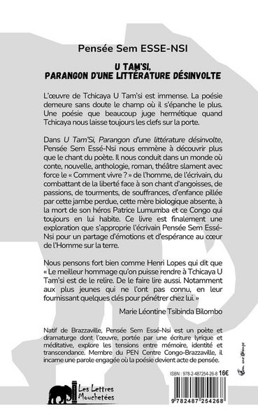 Produktbild: U Tam'si, Parangon D'Une Litterature Desinvolte
