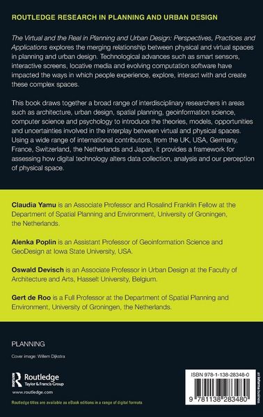 Produktbild: The Virtual and the Real in Planning and Urban Design