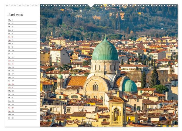 Produktbild: Florenz - Impressionen (hochwertiger Premium Wandkalender 2026 DIN A2 quer), Kunstdruck in Hochglanz