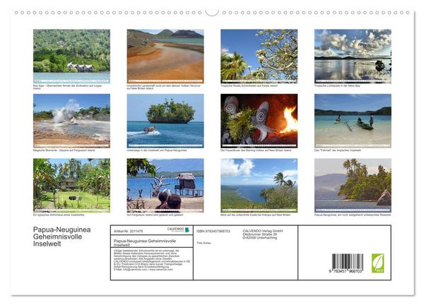 Produktbild: Papua-Neuguinea Geheimnisvolle Inselwelt (hochwertiger Premium Wandkalender 2026 DIN A2 quer), Kunstdruck in Hochglanz