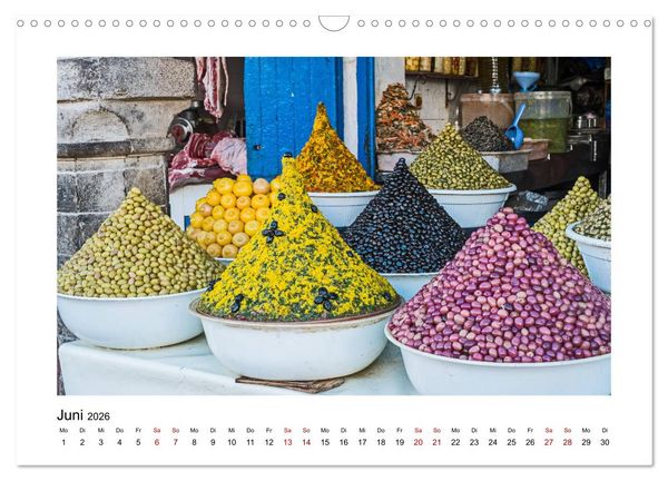 Produktbild: Marokko - Farbenfrohe M&auml;rkte (Wandkalender 2026 DIN A3 quer), CALVENDO Monatskalender