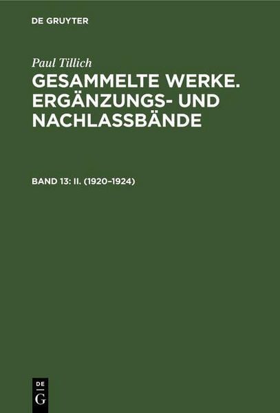 Produktbild: II. (1920-1924)