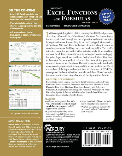 Produktbild: Microsoft Excel Functions and Formulas