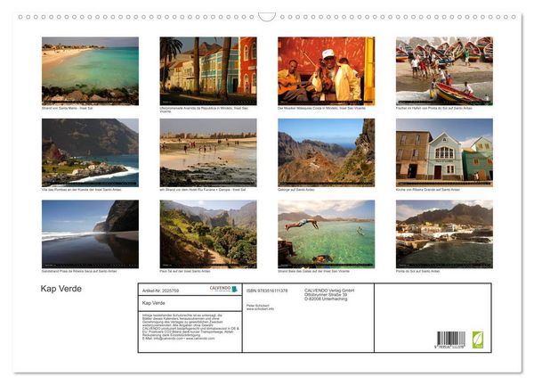 Produktbild: Kap Verde (Wandkalender 2026 DIN A2 quer), CALVENDO Monatskalender