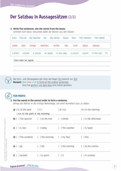 Produktbild: English Grammar &ndash; step by step