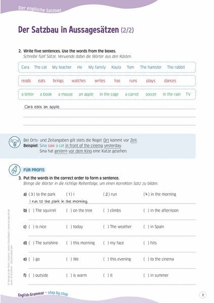 Produktbild: English Grammar &ndash; step by step