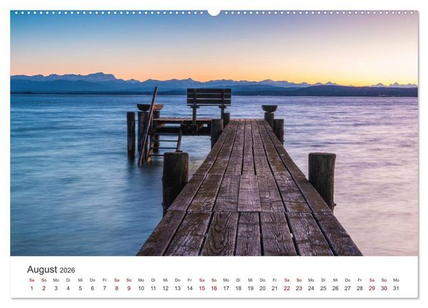Produktbild: Berge und Seen - Die Perlen der Natur (Wandkalender 2026 DIN A2 quer), CALVENDO Monatskalender