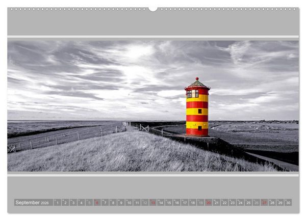 Produktbild: Der Pilsumer Leuchtturm (Wandkalender 2026 DIN A2 quer), CALVENDO Monatskalender