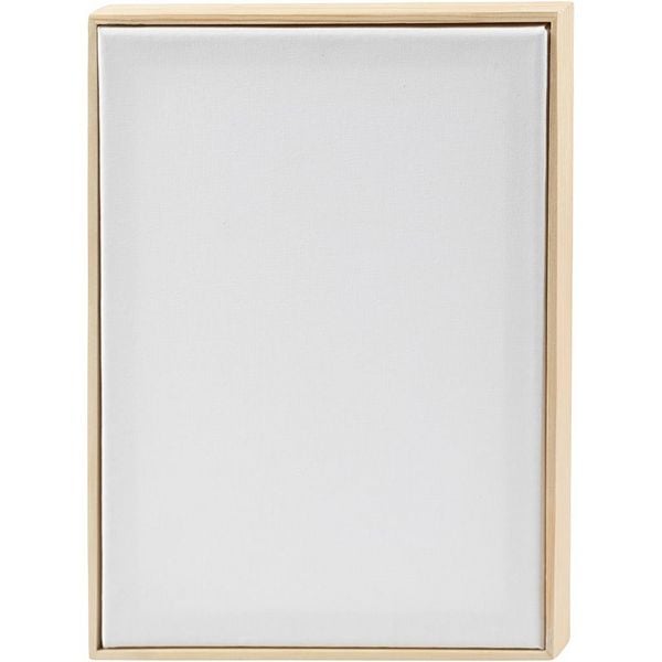 Produktbild: Creativ Company Gespannte Leinwand mit Rahmen, A4, Gr&ouml;&szlig;e 29,7x21 cm, 280 g, Wei&szlig;, 10 Stk