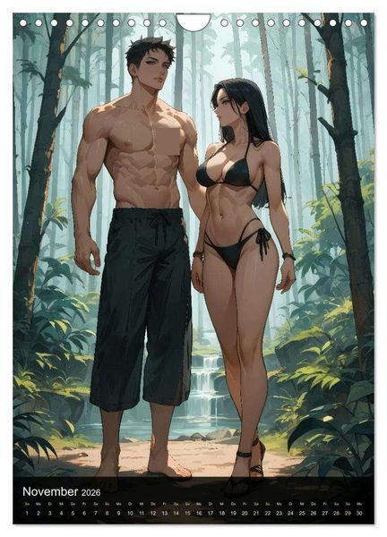 Produktbild: Manga Beauties - 12 Sch&ouml;nheiten im Manga-Stil (Wandkalender 2026 DIN A4 hoch), CALVENDO Monatskalender