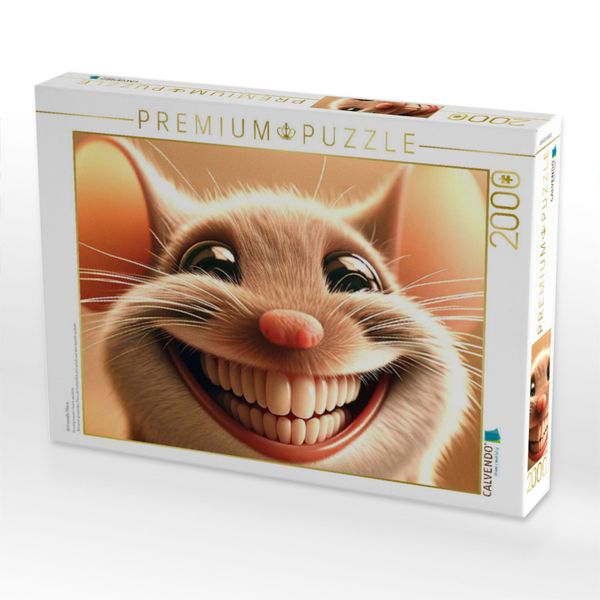 Produktbild: CALVENDO Puzzle Grinsende Maus | 2000 Teile Lege-Gr&ouml;&szlig;e 90x67cm Foto-Puzzle f&uuml;r gl&uuml;ckliche Stunden