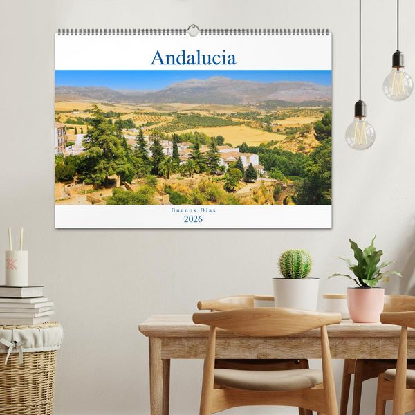 Produktbild: Andaluc&iacute;a - Buenos D&iacute;as (Wandkalender 2026 DIN A2 quer), CALVENDO Monatskalender