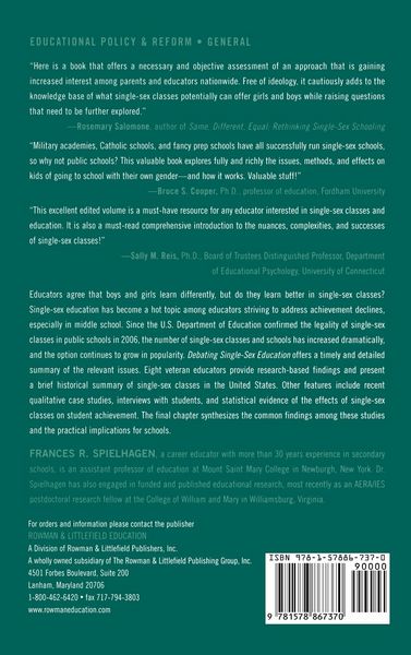 Produktbild: Debating Single-Sex Education