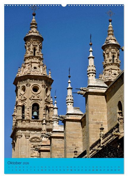 Produktbild: Kathedralen in Spanien (hochwertiger Premium Wandkalender 2026 DIN A2 hoch), Kunstdruck in Hochglanz