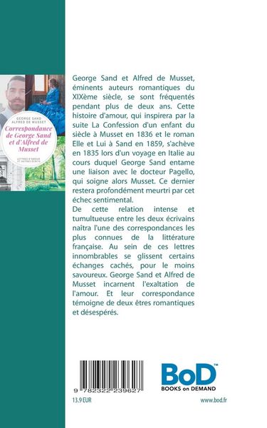 Produktbild: Correspondance de George Sand et d'Alfred de Musset