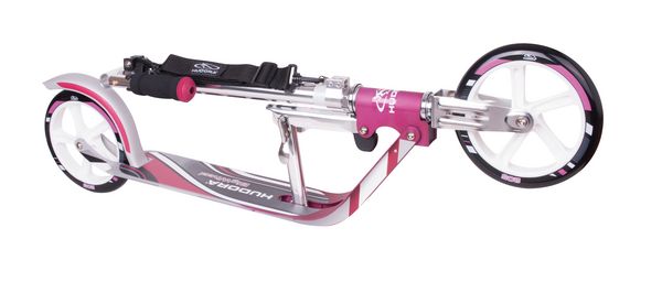 HUDORA 14764 - SCOOTER BigWheel 205, magenta/silber, Aluminium-Roller