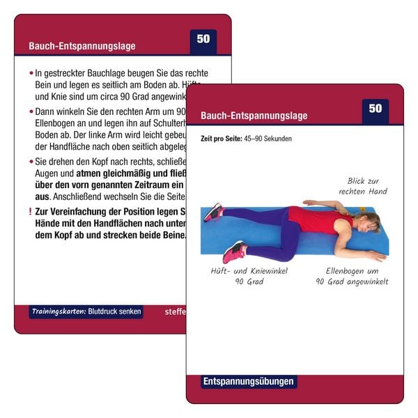 Produktbild: Trainingskarten Blutdruck senken