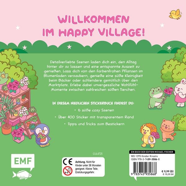 Produktbild: Cozy Sticker Worlds &ndash; Happy Village