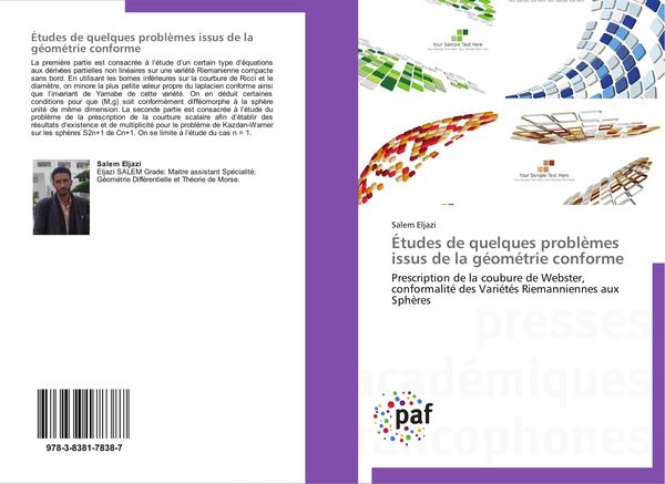 Produktbild: &Eacute;tudes de quelques probl&egrave;mes issus de la g&eacute;om&eacute;trie conforme
