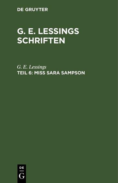 Produktbild: Miss Sara Sampson
