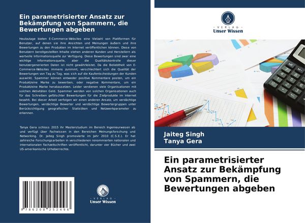 Produktbild: Ein parametrisierter Ansatz zur Bek&auml;mpfung von Spammern, die Bewertungen abgeben