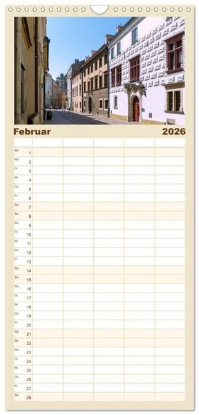 Produktbild: Familienplaner 2026 - Krakau. Ein Spaziergang durch Polens kulturelles Herz mit 5 Spalten (Wandkalender, 21 x 45 cm) CALVENDO