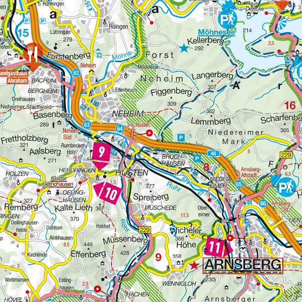 Produktbild: MARCO POLO Freizeitkarte 17 Sauerland, Siegerland 1:110.000