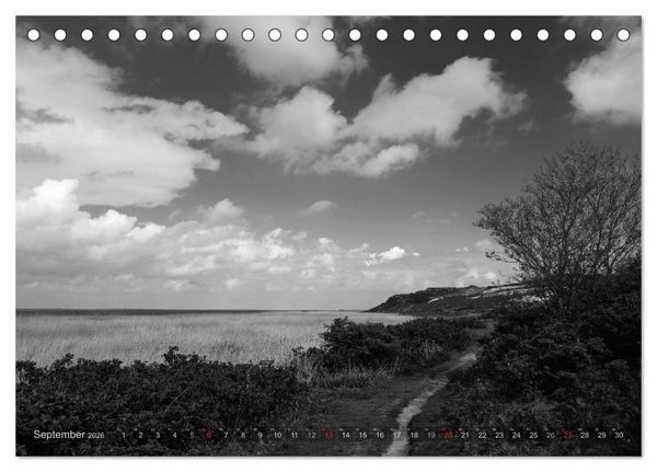 Produktbild: 54&deg;54'57"N 8&deg;19'51"E SYLT (Tischkalender 2026 DIN A5 quer), CALVENDO Monatskalender