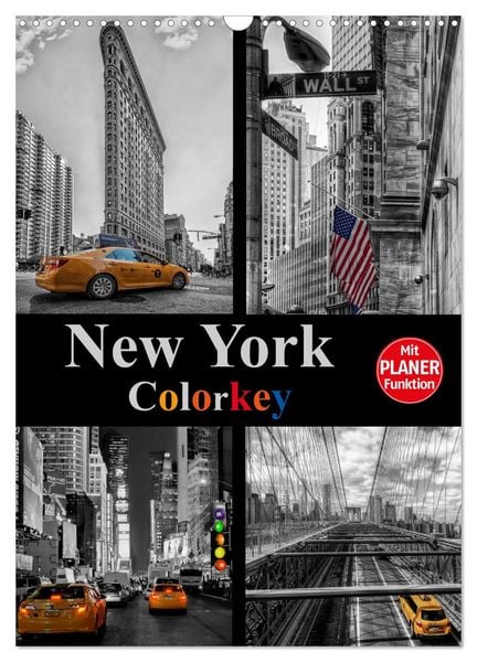 Produktbild: New York Colorkey (Wandkalender 2026 DIN A3 hoch), CALVENDO Monatskalender