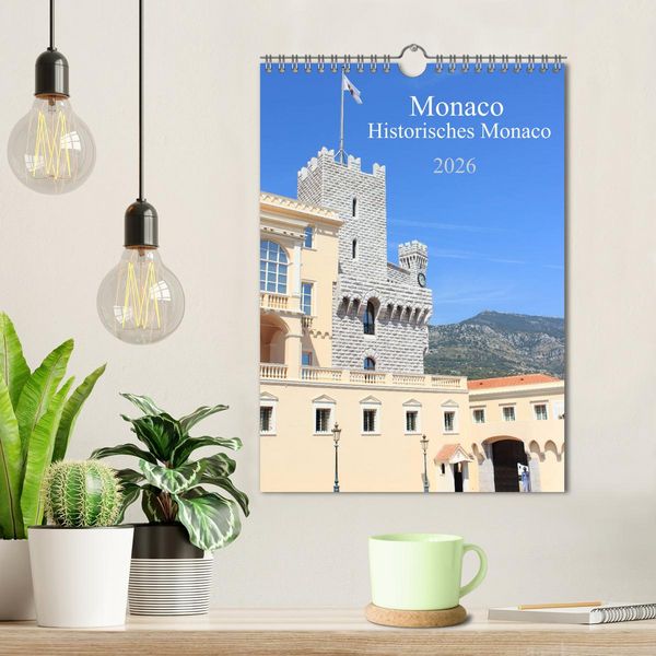 Produktbild: Monaco - Historisches Monaco (Wandkalender 2026 DIN A4 hoch), CALVENDO Monatskalender