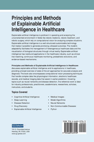 Produktbild: Principles and Methods of Explainable Artificial Intelligence in Healthcare