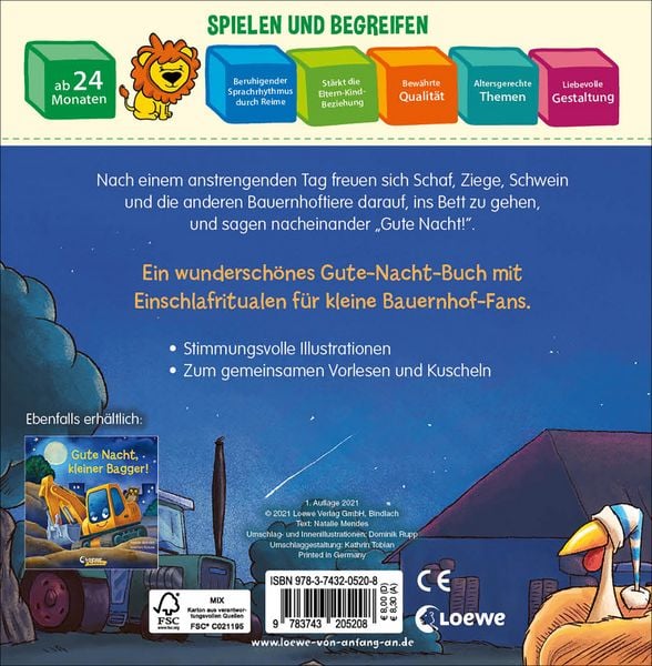 Produktbild: Gute Nacht, lieber Bauernhof!