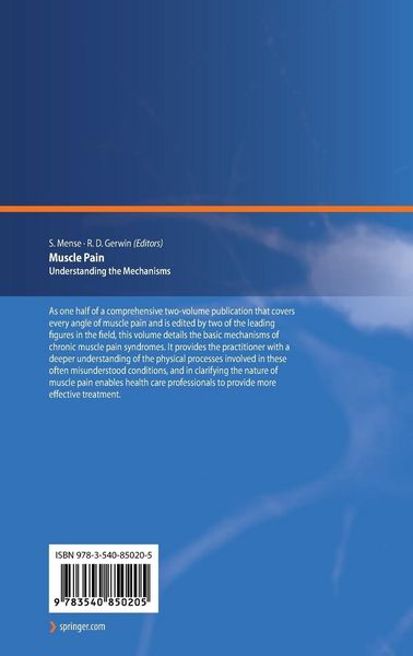 Produktbild: Muscle Pain: Understanding the Mechanisms