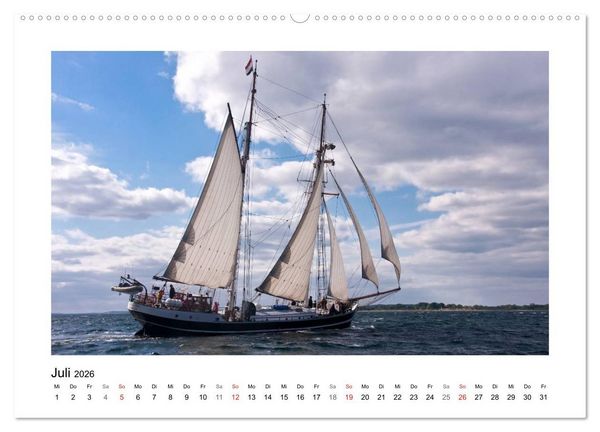 Produktbild: Traditionsschiffe auf der Ostsee (Wandkalender 2026 DIN A2 quer), CALVENDO Monatskalender