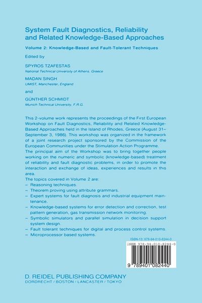 Produktbild: System Fault Diagnostics, Reliability and Related Knowledge-Based Approaches