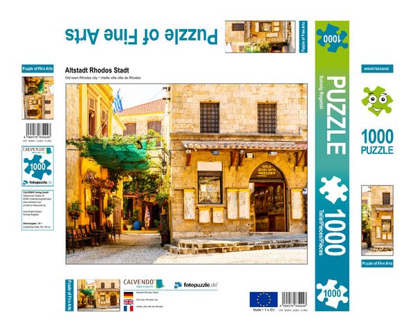 Produktbild: CALVENDO Puzzle Altstadt Rhodos-Stadt | 1000 Teile Lege-Gr&ouml;&szlig;e 64x48cm Foto-Puzzle f&uuml;r gl&uuml;ckliche Stunden