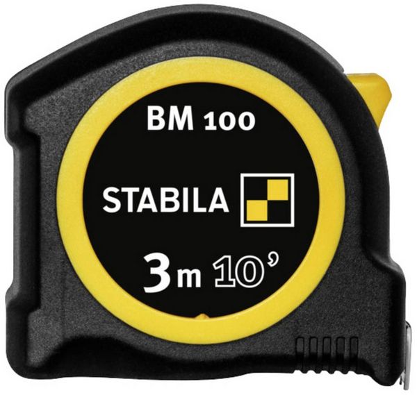 Produktbild: Stabila BM100cm+inch 19569 Ma&szlig;band 3m ABS