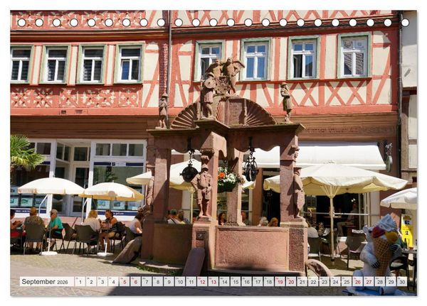 Produktbild: Spaziergang in Wertheim (Tischkalender 2026 DIN A5 quer), CALVENDO Monatskalender