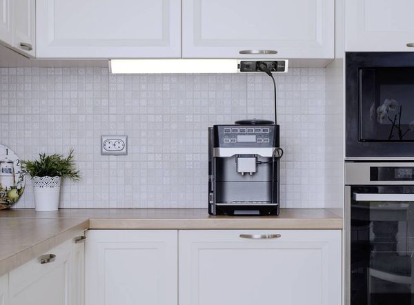 Produktbild: Sygonix LED-Unterbauleuchte SMD LED 18W Neutralwei&szlig; Silber, Wei&szlig;