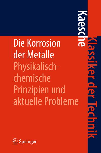 Produktbild: Die Korrosion der Metalle