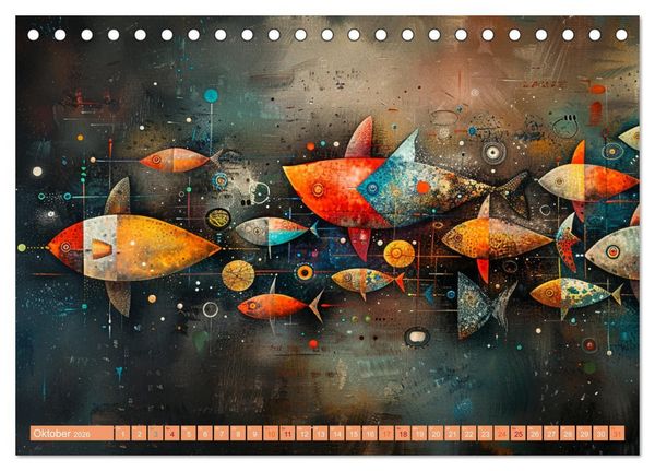 Produktbild: Nu abba Budder bei die Fische! (Tischkalender 2026 DIN A5 quer), CALVENDO Monatskalender