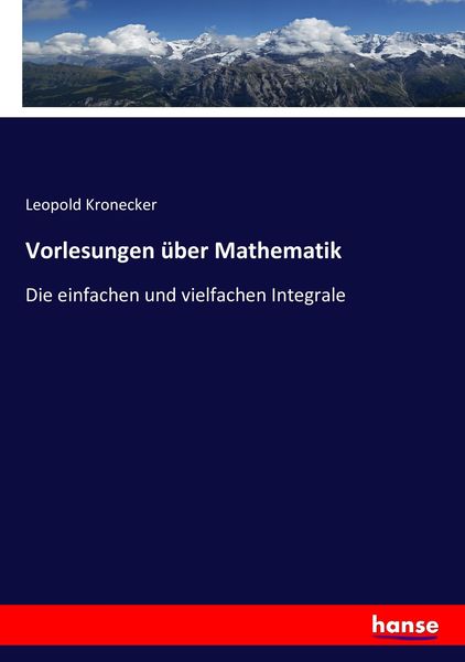 Produktbild: Vorlesungen &uuml;ber Mathematik