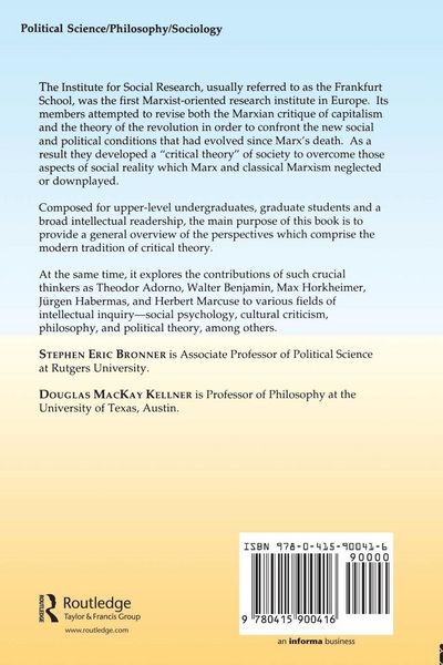Produktbild: Critical Theory and Society