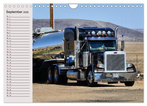 Produktbild: US-Trucks. Faszination Langhauber (Wandkalender 2026 DIN A4 quer), CALVENDO Monatskalender