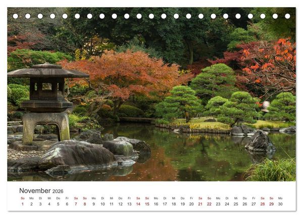 Produktbild: Japanischer Herbst und Laub (Tischkalender 2026 DIN A5 quer), CALVENDO Monatskalender