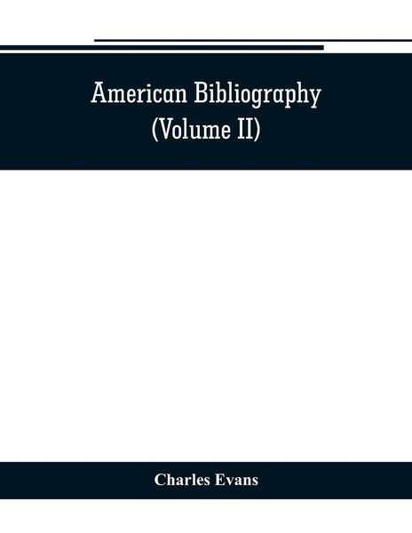 Produktbild: American bibliography
