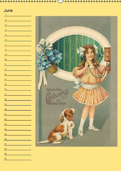 Produktbild: Nostalgic greetings (Wall Calendar perpetual DIN A2 Portrait)