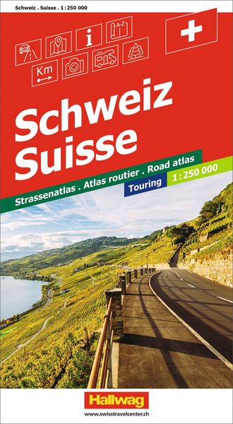 Produktbild: Hallwag Touring Strassenatlas Schweiz